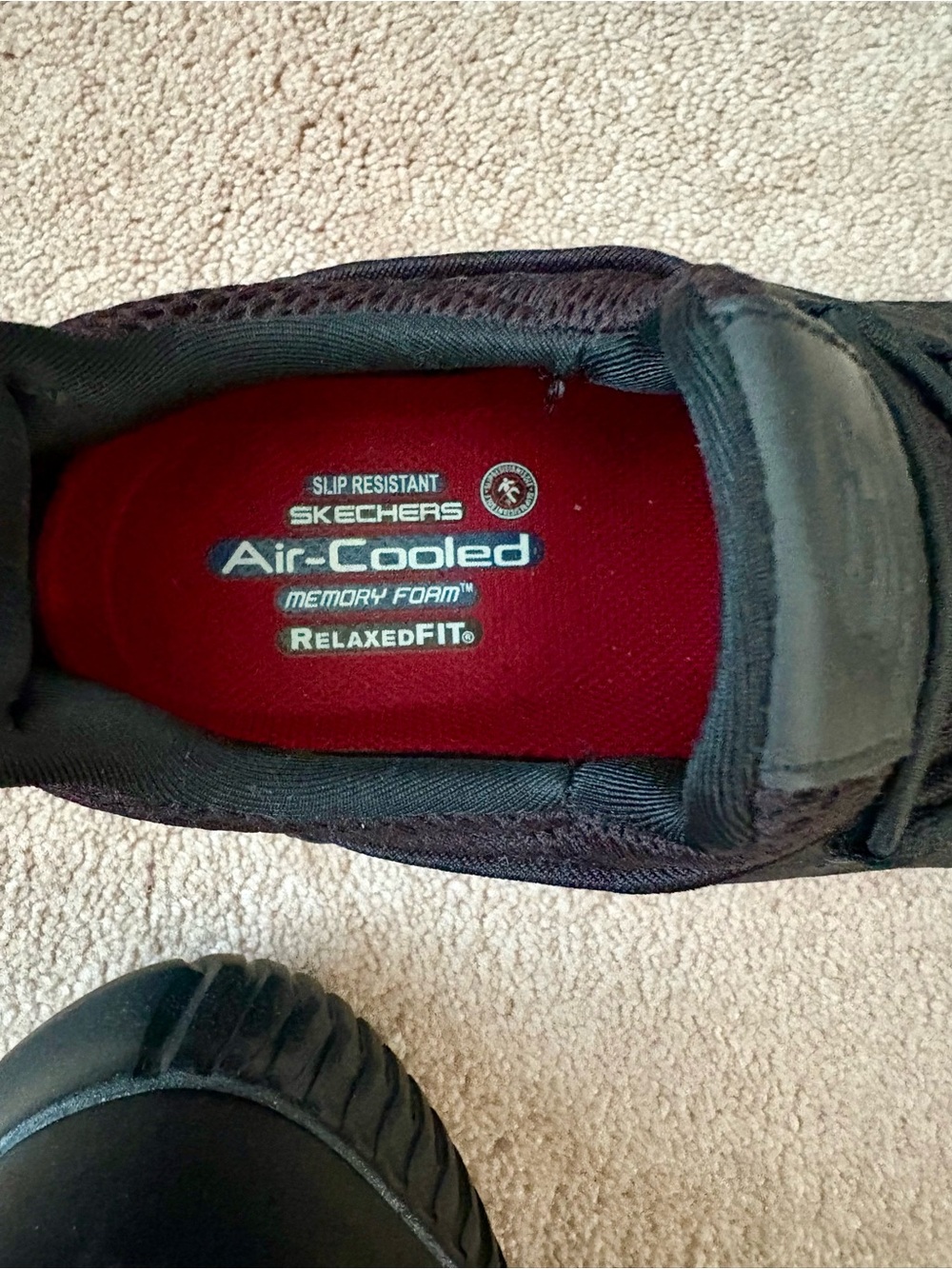 Skechers Men's Black Slip Resistant Shoes - Picture 3 of 4